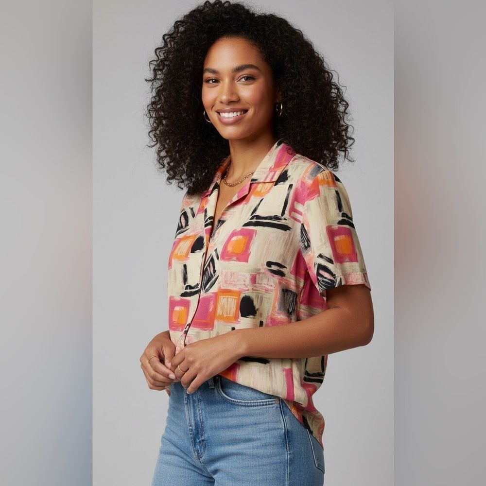 Take 50% OFF- Donnkenny Classic Women's Button-Down Shirts, Size-M